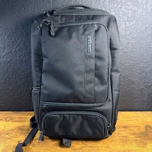 eBags Professional Slim Laptop Backpack Black Nylon Travel Commuter Bag